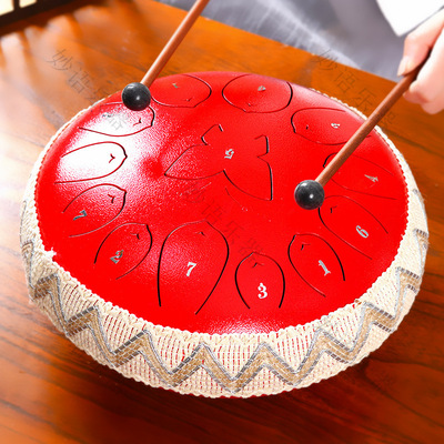 新品空灵鼓12寸1l5音13忘忧鼓钢舌鼓色空鼓无忧鼓空明打击器乐手