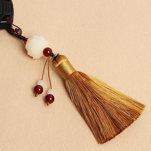 新品Bodhi Lotuis tassel car key ring hanging mens and women