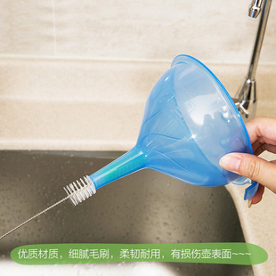 极速长柄壶嘴刷奶瓶奶嘴小孔清洁刷子细口茶壶嘴硬毛W刷大小号套