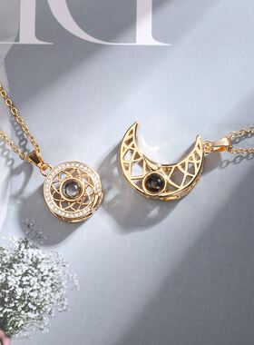 极速Projection Necklace 100 LangCuages I Love You Projection