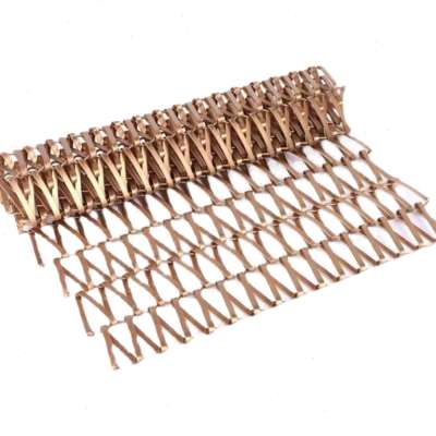 极速不锈钢金属编l织装饰网幕墙隔断酒店屏风钢丝网帘吊顶菱形孔