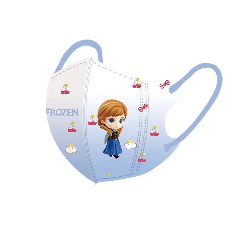 极速艾莎公主安g娜公主儿童口罩3d立体小孩4-12岁女孩口耳罩卡通