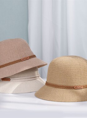 极速2022 NEWg Womens Straw Hats Panamas UV Protection Sun Vi