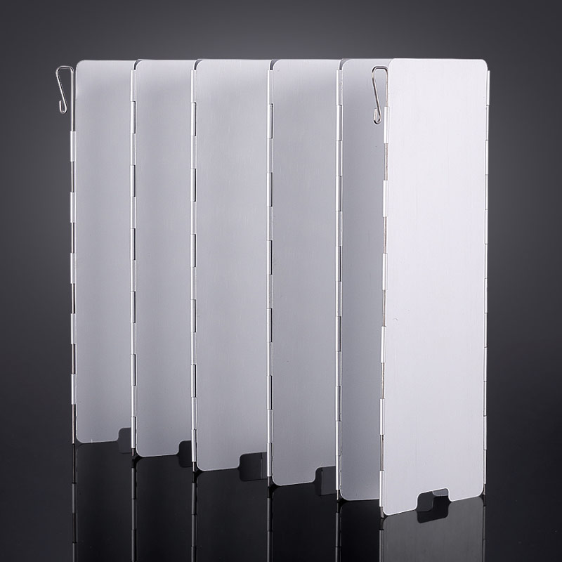 极速可携式铝合金卡式炉炉头挡风板屏风式户外挡风Y板防风板带包