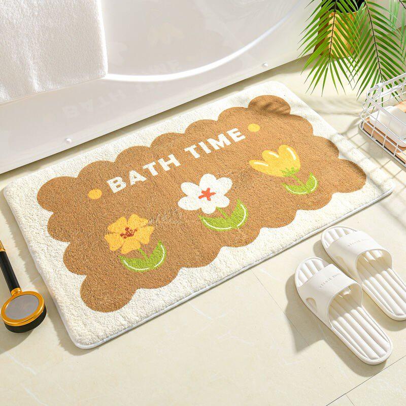 极速Bath f roojm floor mat bathroom carpet entrance mat door