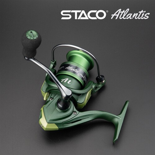 极速STACO[亚特兰蒂斯AT]路亚卷线器浅线杯军绿色U渔轮卷线轮鱼线
