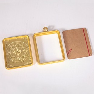 极速八吉祥藏式唐卡嘎乌盒子吊坠A合金嘎乌盒挂件金色银色古铜赠