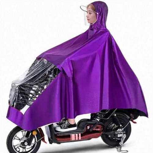 极速雨衣电动车h摩托车骑行自行车加大加厚电瓶车雨披面罩单人成