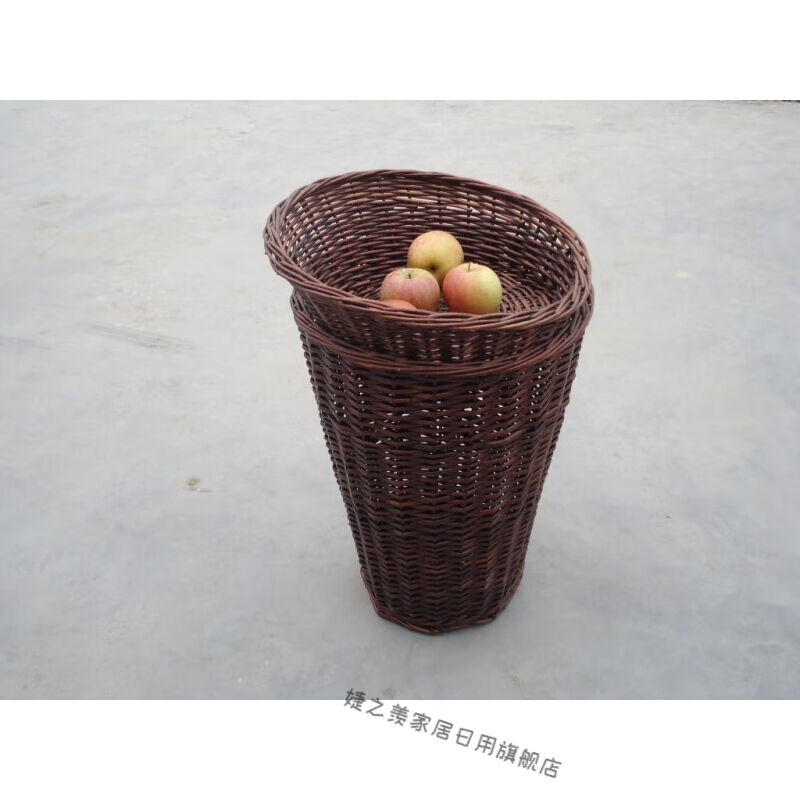 极速水果篮子藤编货架篮柳编水果盘D竹编展示盘陈列筐蔬菜货架水