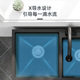 极速厨房不锈钢洗菜盆加深水槽一体E柜双槽洗碗池单槽阳台落地式