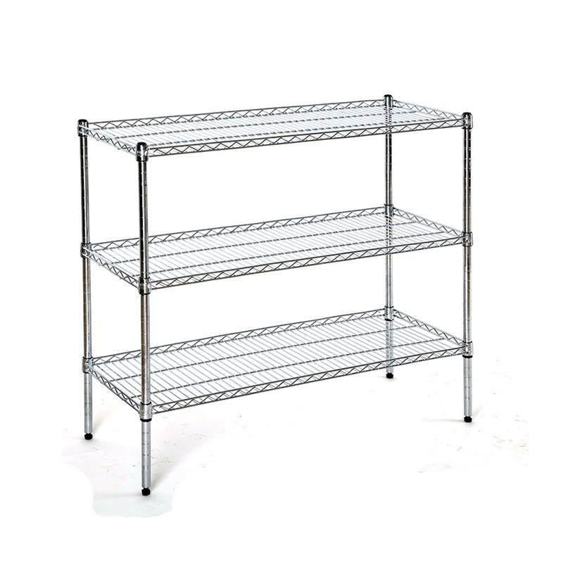 极速置物架两层三层居家收纳层架家用金属架子整T理架两层碳钢架