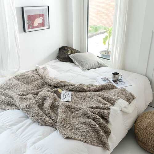 新品Yutu textile super soft sofBt blanket thick autumn and w