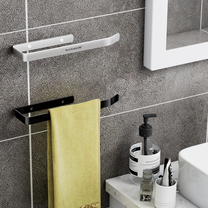 极速厨房纸巾卷筒卫生纸架纸巾架保鲜膜袋挂O架免打孔卫生纸盒壁