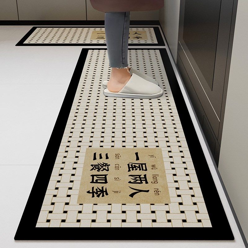 新品厨房地垫防滑吸l水防油脚垫长条门垫2026新款防污垫子耐脏地,居家布艺,厨房地垫,淘宝优惠券,粉丝福利购,淘宝优惠卷