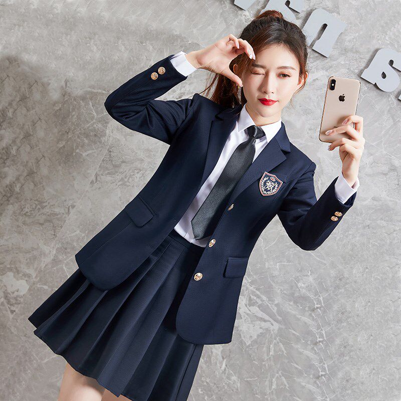 新品时尚学院风幼师园服幼儿园老C师高端制服职业装教师西装套装