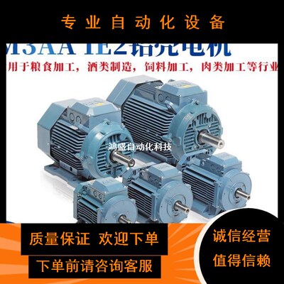 极速议价ABdB铝壳电机原装M3AA80E4 0.75KW*4P IE2 IP55 F级1500