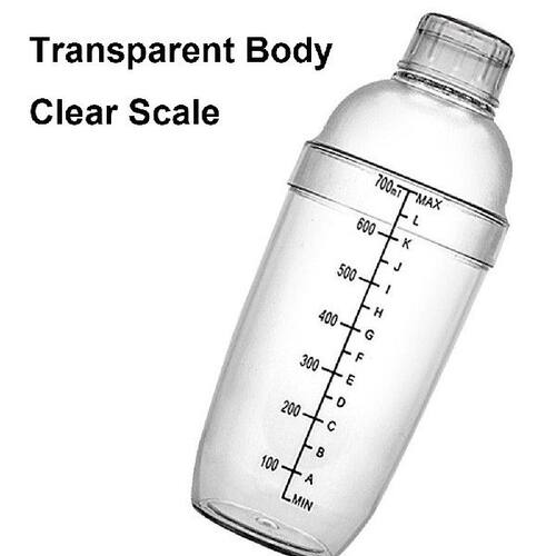 新品Plastic Cocktail Shaker 500ml/700ml/1000mlR Wine Beverag