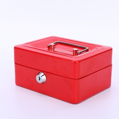 极速密码 储不锈钢带带钱钱 保险盒收存钱罐铁t皮罐盒子钱箱锁锁