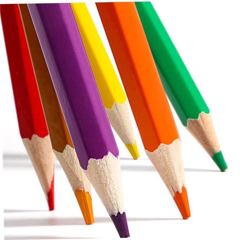 Oil colored pencil students draw 48 color pencils by hand