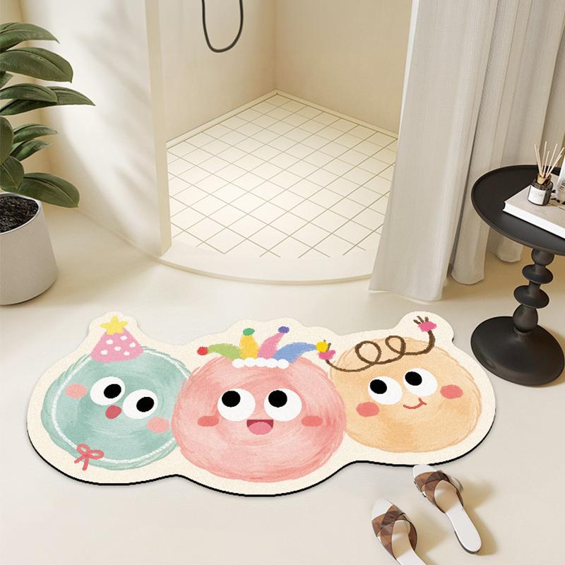 弧形地垫door mat Bath Bathroom Floor Shower Rug guard carpet