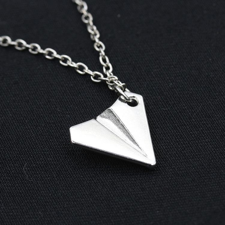 European jewelry necklaces, paper airplane necklaces