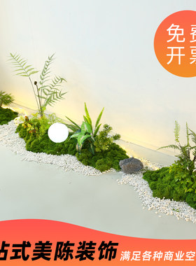 长条造景热销款苔藓造景盆栽