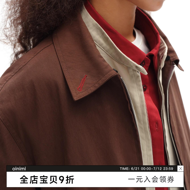 oinimi假三件叠穿棉服夹克