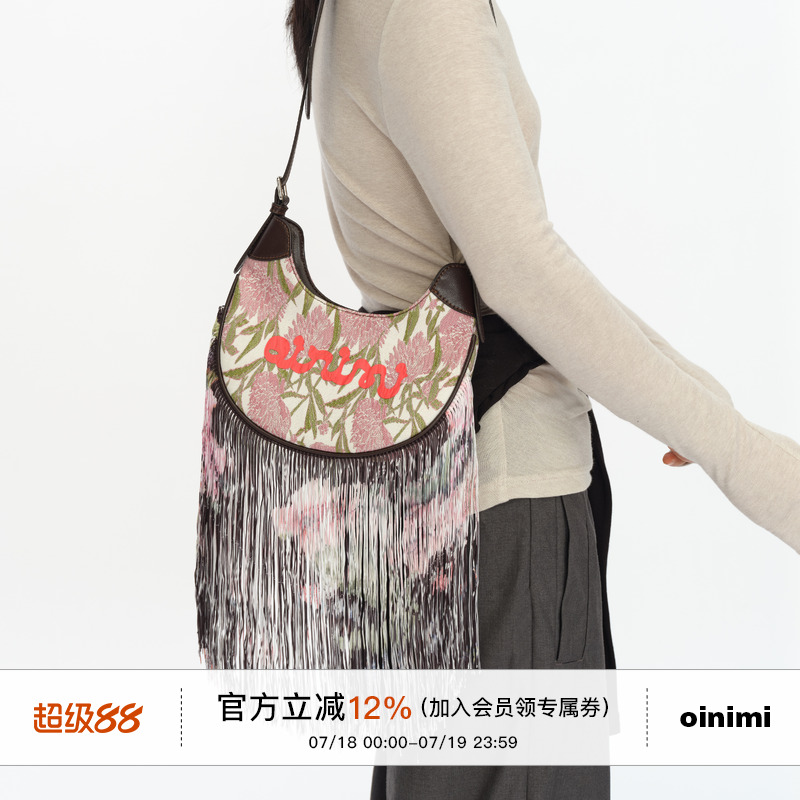 民族风刺绣包时尚帆布单肩女包