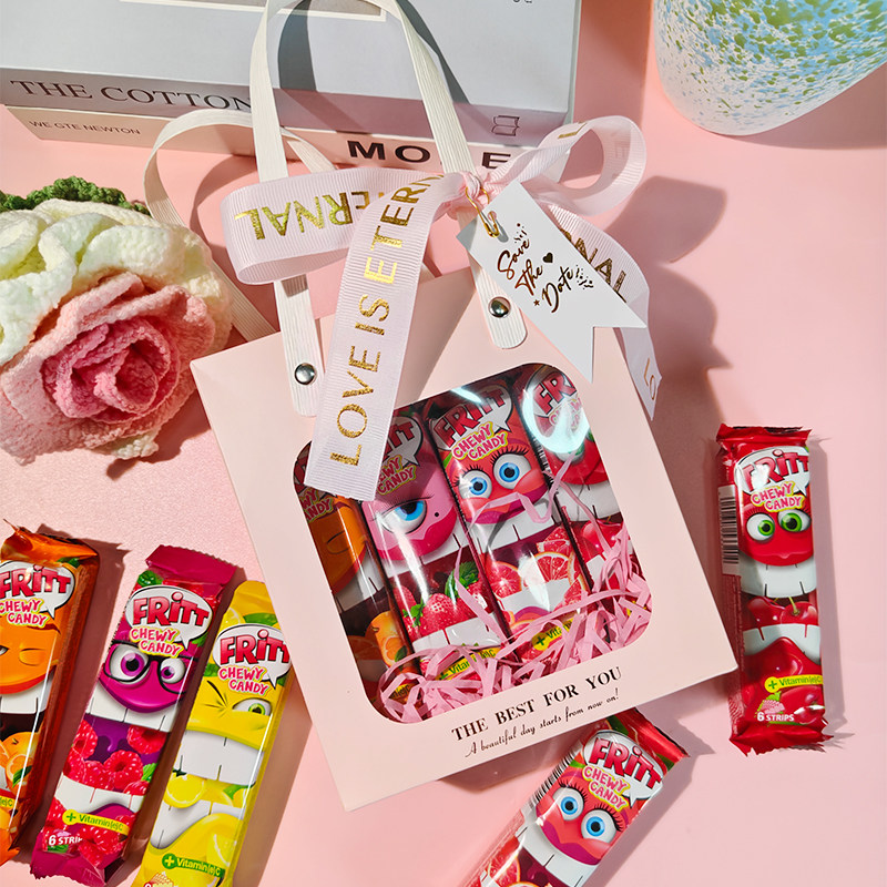 德国进口糖果礼盒水果糖软糖节日送礼女生礼物春季出游糖果