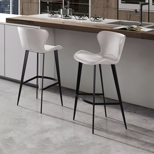 高脚凳北欧吧台凳子家用简约岛台高脚椅子 酒吧舒适吧台椅设计师款