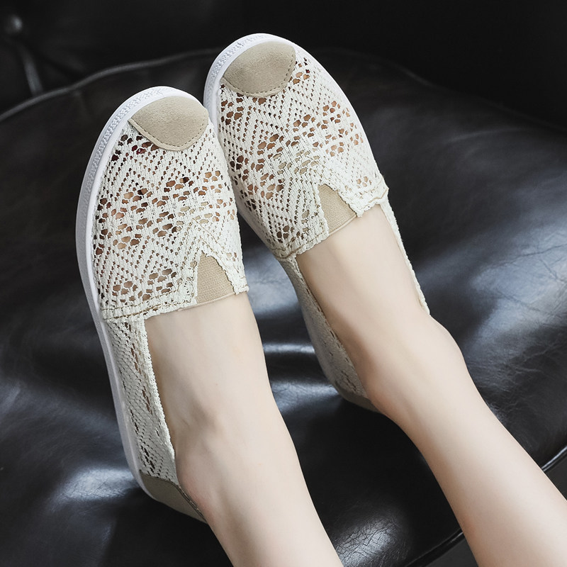 老北京布鞋女单网圆头透气软底防滑运动软底平底单鞋工作鞋女,女鞋,洞洞鞋,淘宝优惠券,粉丝福利购,淘宝优惠卷