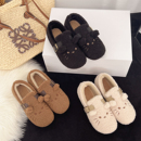 外穿保暖毛毛鞋勃肯鞋保暖可爱豆豆鞋居家包跟防滑棉拖加厚懒人鞋