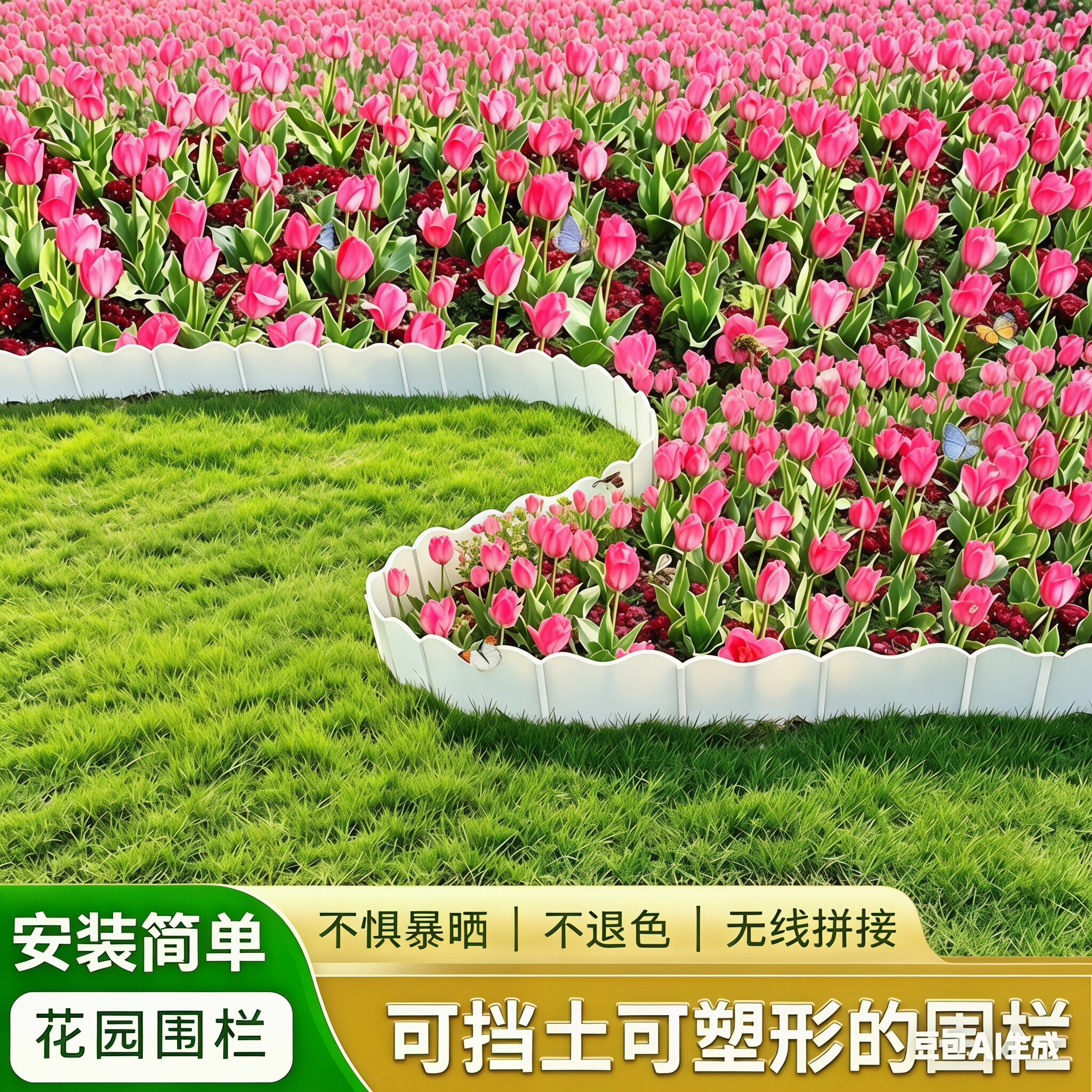 户外挡土围栏庭院花园篱笆图片