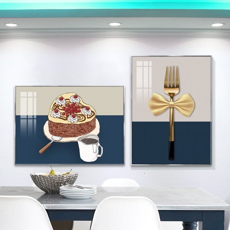 现代简约小清新餐厅挂画轻奢抽象高级感饭厅背景墙装饰画大气壁画,家居饰品,现代装饰画,淘宝优惠券,粉丝福利购,淘宝优惠卷