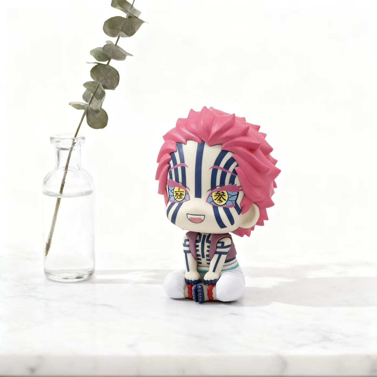 鬼灭之刃上弦之叁三哥手办