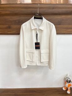 ZZ男装 双口袋老钱风商务翻领外套男士 26春季 时尚 通勤夹克 新款 意式