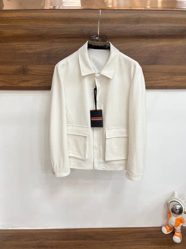 意式ZZ男装26春季新款时尚双口袋老钱风商务翻领外套男士通勤夹克