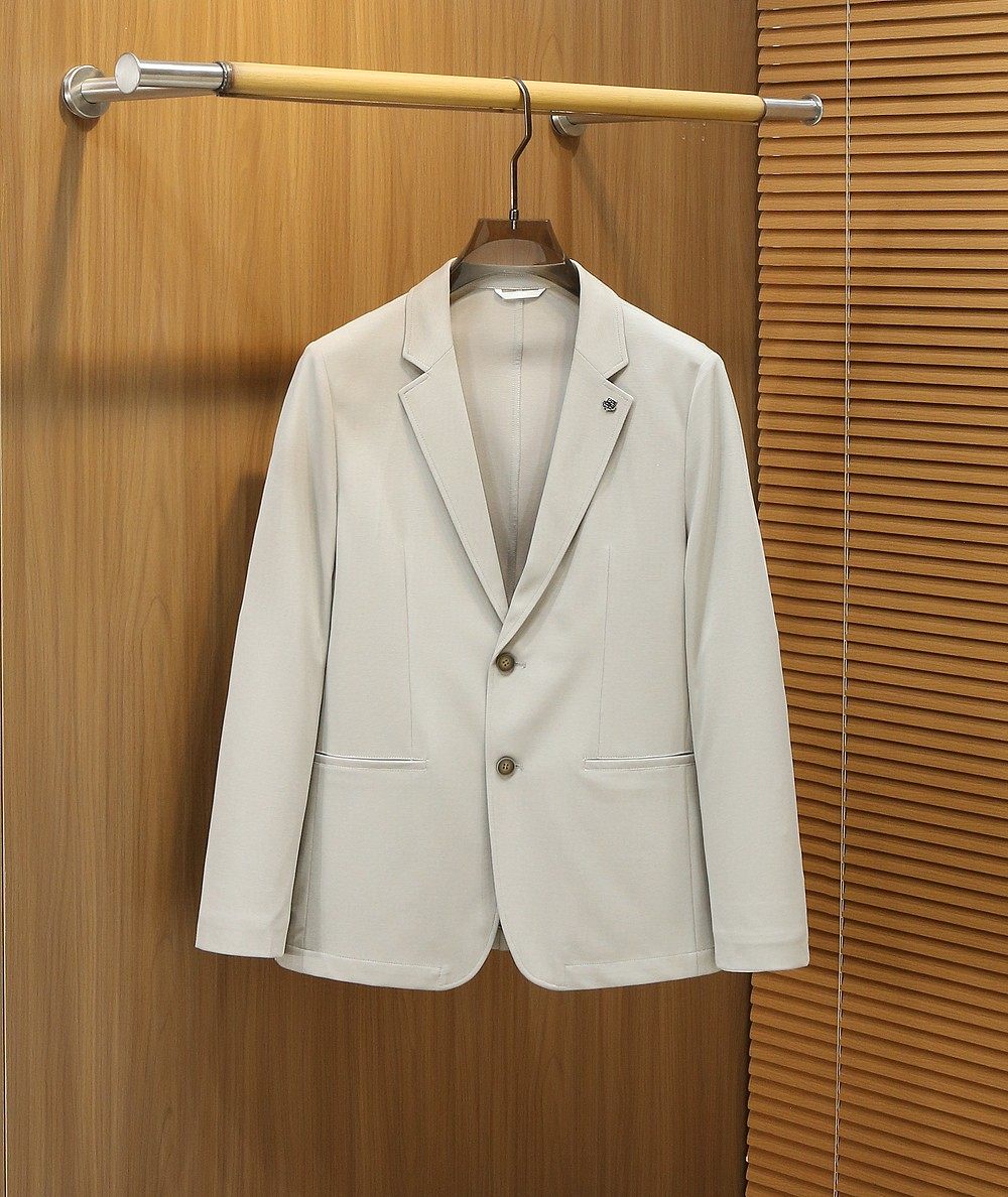 意式老钱风男装春夏商务西装高级感薄款免烫抗皱男士休闲西服外套