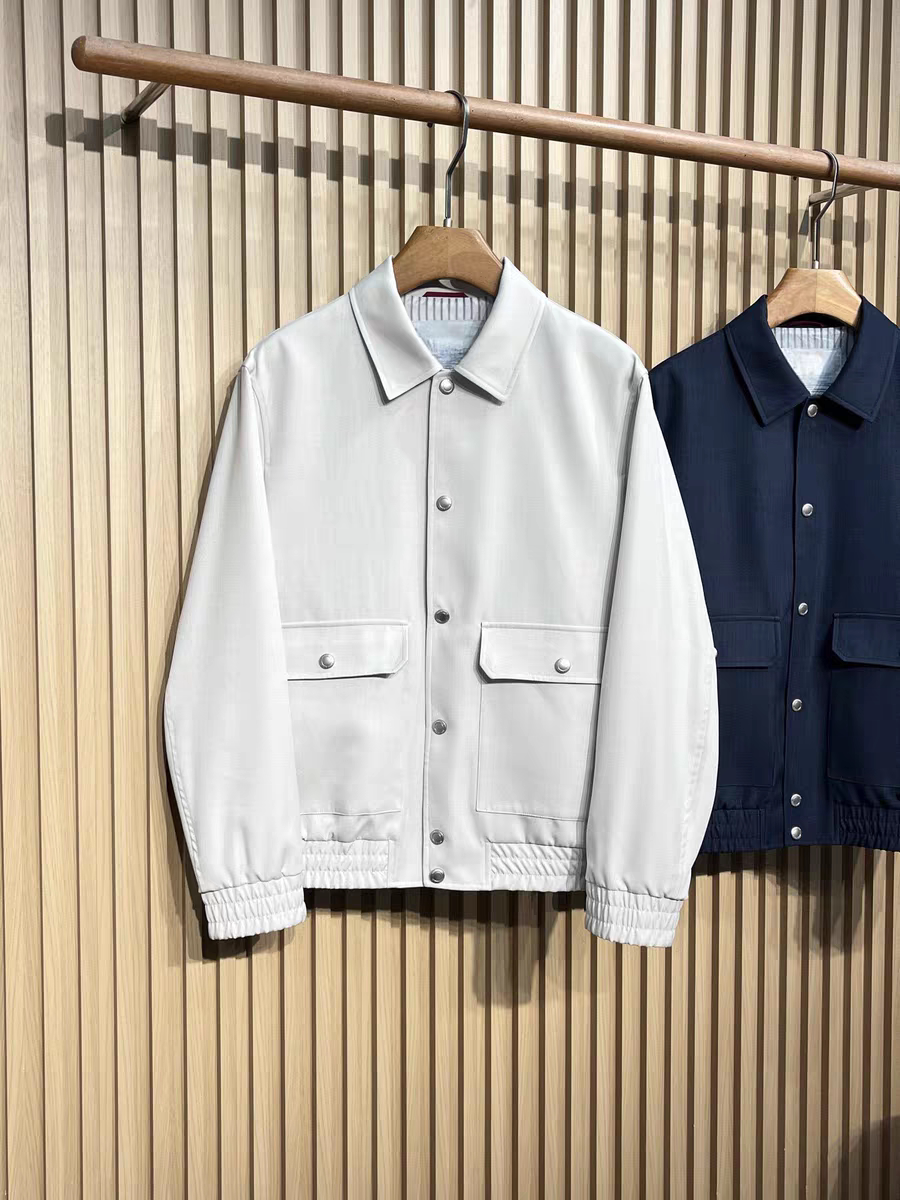 意式老钱风夹克26春款羊毛混纺轻奢男装翻领商务优雅休闲百搭外套