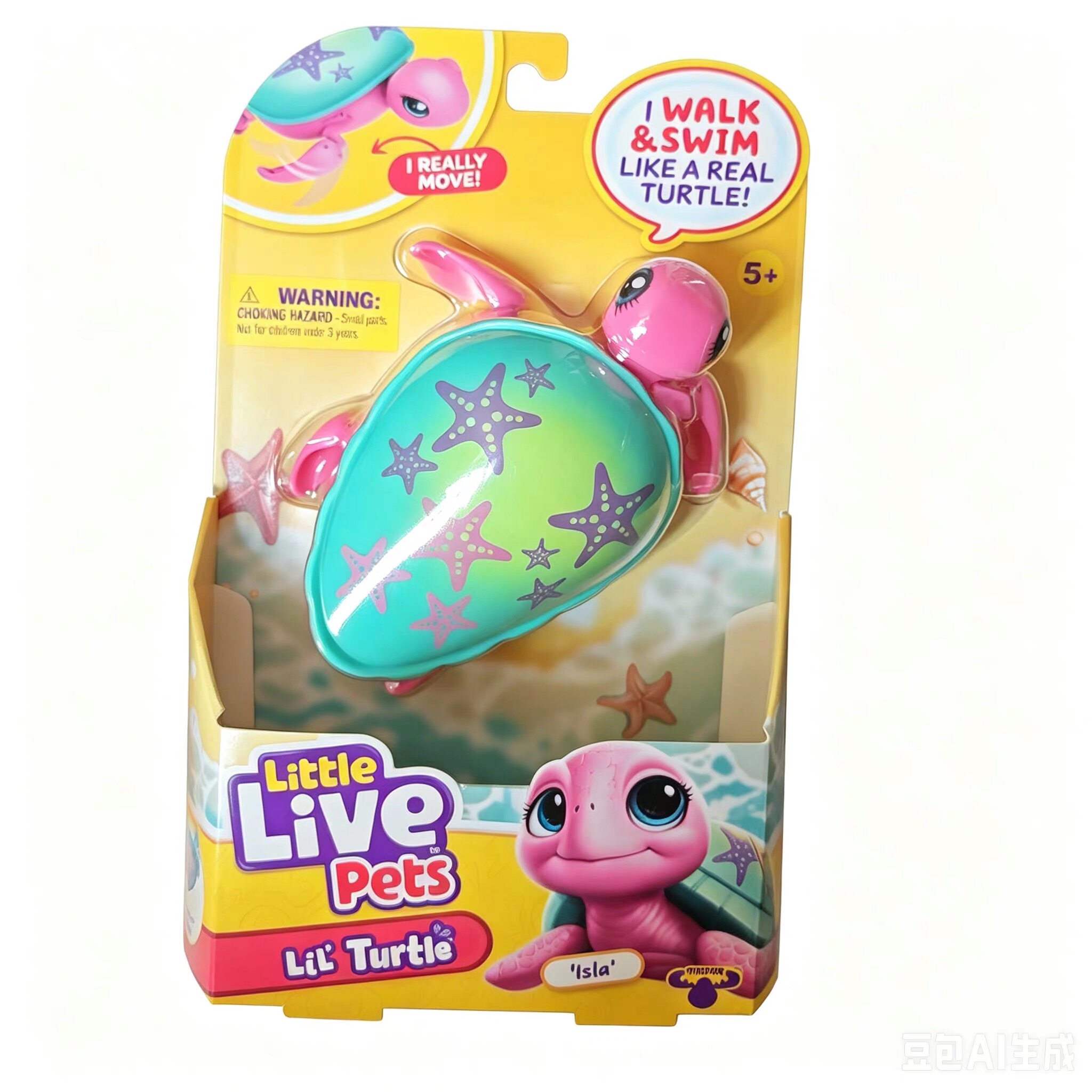 Little Live Pets电动小乌龟 儿童洗澡戏水仿真海龟水陆两栖玩具