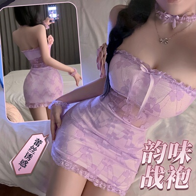 趣味性感高级感蕾丝镂空连衣裙