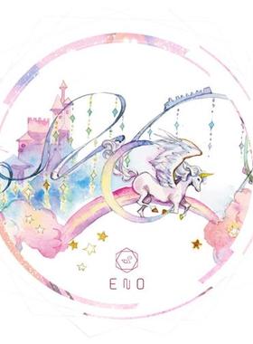 ENO 独角兽乐园 特殊油墨和纸胶带整卷 少女心手账梦幻贴纸小清新