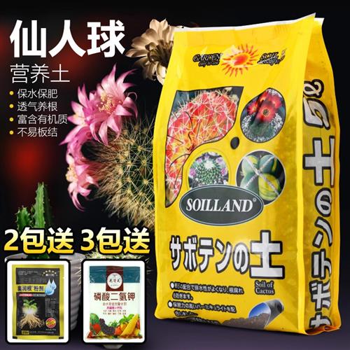 仙人球营养土仙人掌类植物专用配方土盆栽颗粒土家用园艺种植土壤