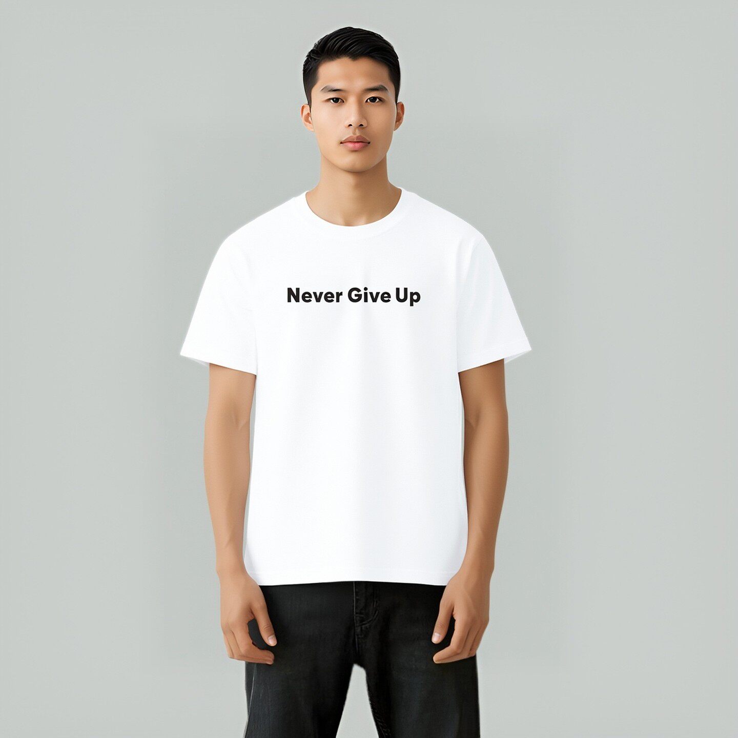 男士正肩圆领T恤中性风短袖t恤夏季潮流休闲宽松大码印花男装t恤