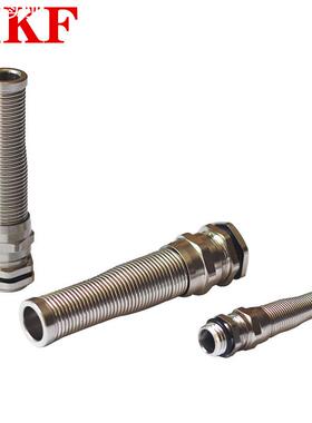 SIKF 防折弯黄铜镀镍防水接头 公制M系列金属电缆固定葛兰固定头