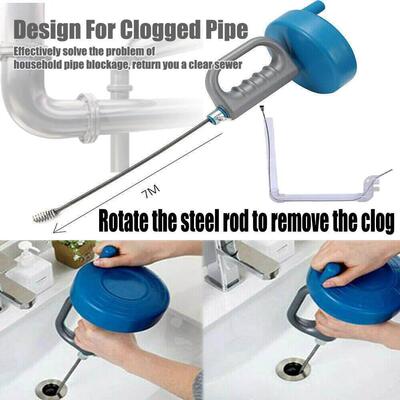 Drain Unblocker Flexible Rod Auger Snake Rod Kitchen Toilet