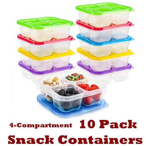Snack Containers Food Storage Meal Prep Bento Lunch Boxes