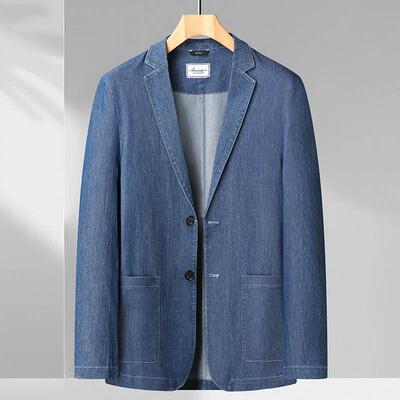 Fat Brother 2025 Plus Size Denim Suit Men