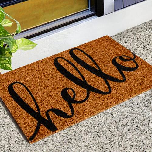 Imitation coconut palm entry doormat foot pad进门脚垫pvc地垫