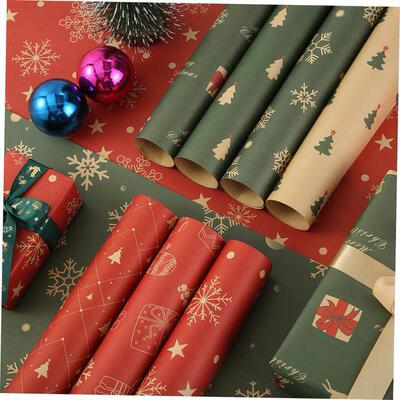 Christmas packaging paper gift box packaging paper圣诞包装纸